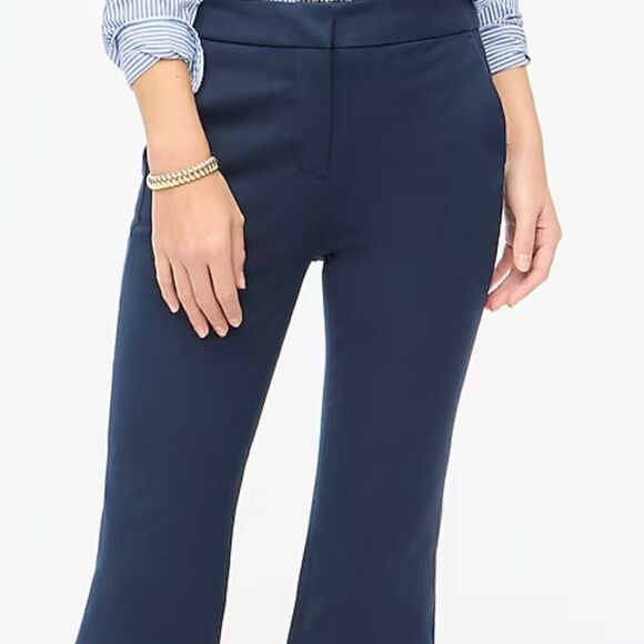 J. Crew Factory Kelsey flare pant in Navy Blue NWOT size 6 - Picture 10 of 16